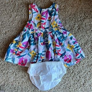 Carter's dress with diaper cover EUC 6M